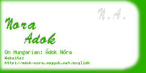 nora adok business card