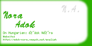 nora adok business card